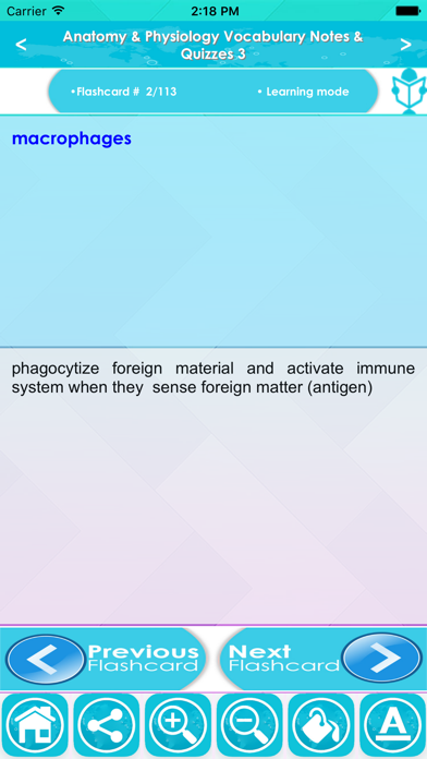 Anatomy & Physiology Vocab App Screenshot