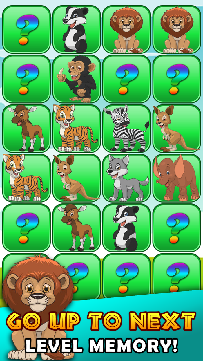 Memorize Animals Pairs