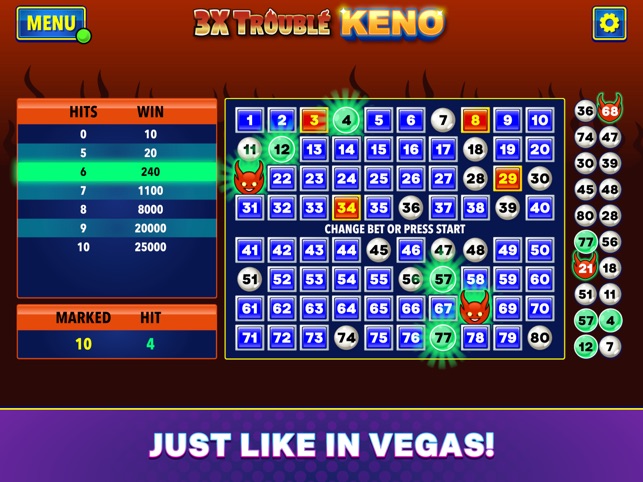 Online Keno  Play real casino games for free