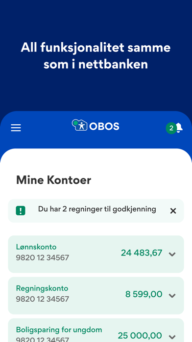 OBOS Mobilbank Screenshot
