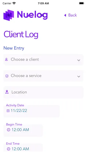 Nuelog screenshot 2