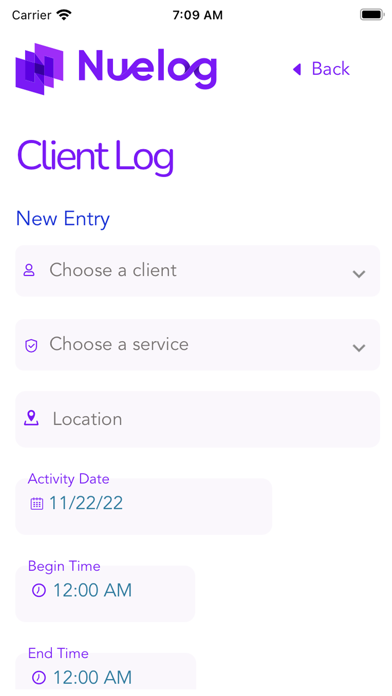 Nuelog Screenshot