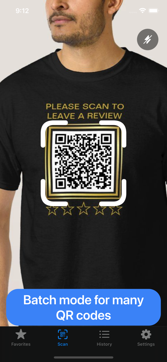 QR-code Widget scanner reader