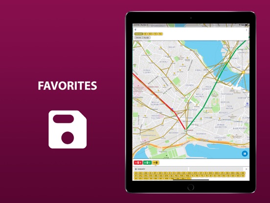 Public transport map Istanbul iPad screenshot 4