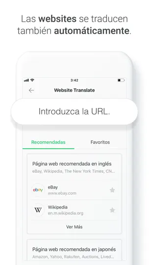 Captura de pantalla de Naver Papago - Traductor IA en iPhone 7
