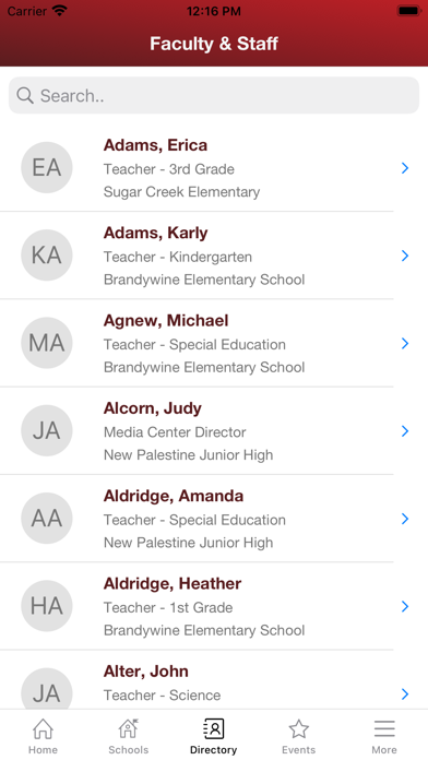 Southern Hancock Schools Screenshot