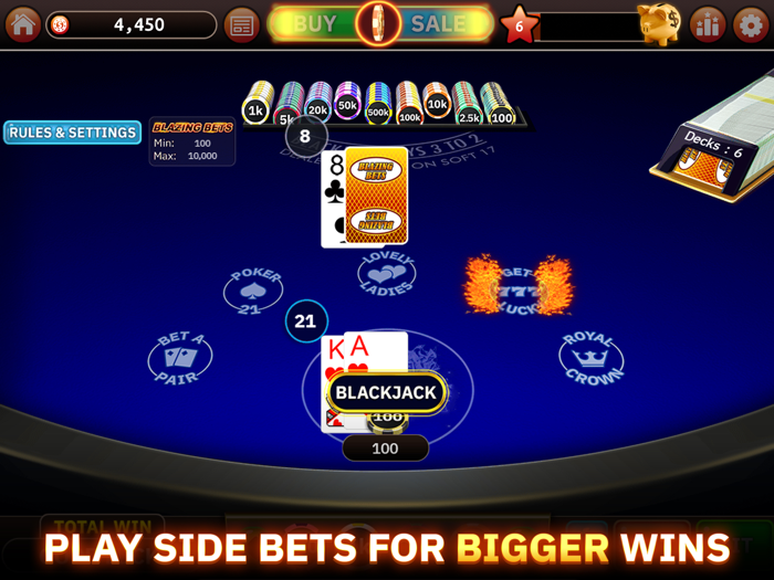 Blazing Bets Blackjack 21