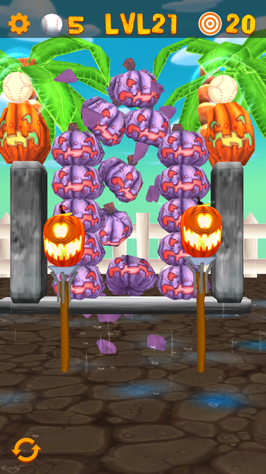 #8. Swipe & Knockdown Pumpkins 2 (iOS) De: F Permadi