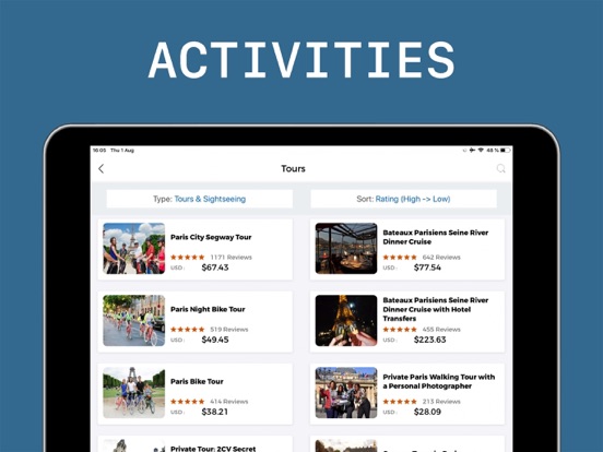 Paris Travel Guide Offline iPad screenshot 6 - Travel app