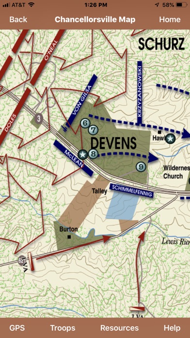 Chancellorsville Battle App Screenshot