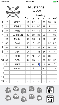 Lineup Assistant screenshot 2