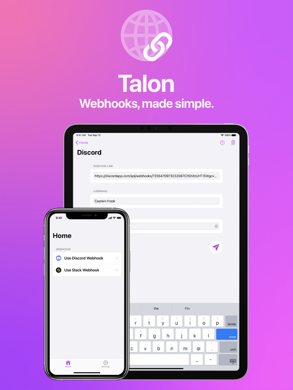 Screenshot #4 pour Talon – Webhooks & Links