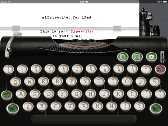 Screenshot #1 for miTypewriter for iPad