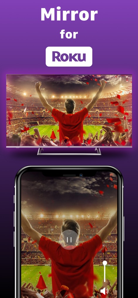 Screen Mirroring - TV Cast - This tool offers seamless mirroring capabilities for "Roku TVs", allowing users to project captivating "live events" and other content with ease.