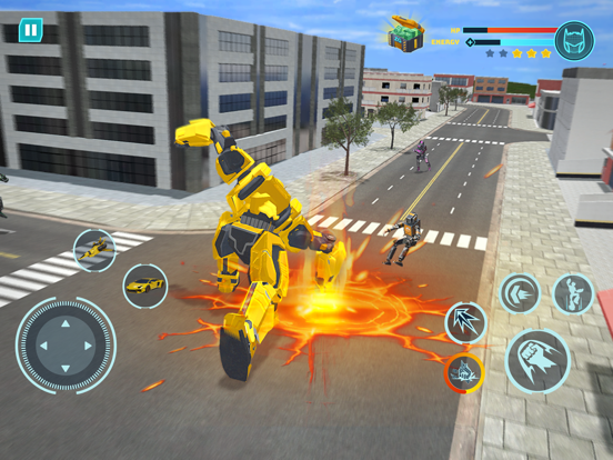Robot Car Transform Battle iPad screenshot 4 - Games app