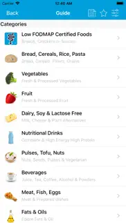 monash fodmap diet iphone screenshot 2