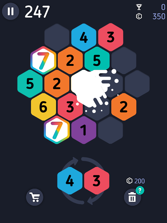 Screenshot #1 for Make7! Hexa Puzzle