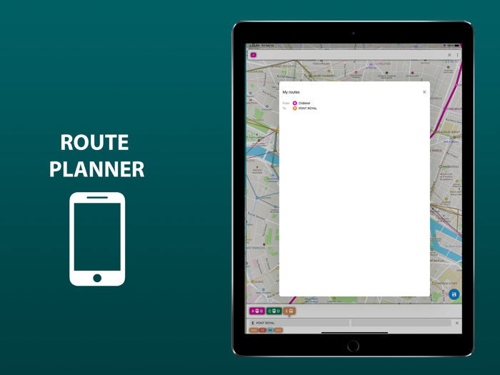 Public transport map Madrid
