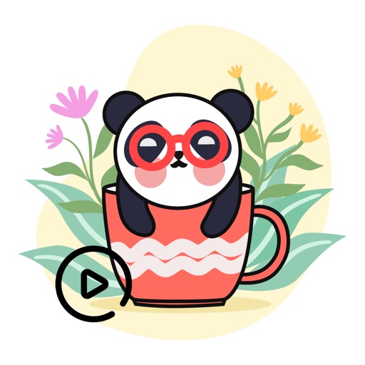 Panda & Cheerleaders Animated icon