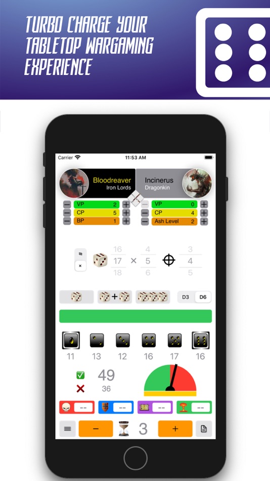 #1. Wargamer's Dice Toolkit (iOS) By: Malcolm Jarvis