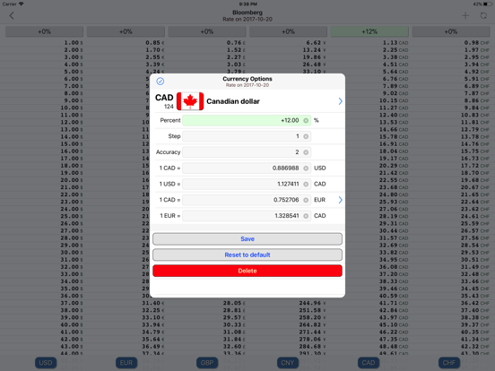 Screenshot #6 pour Currency price comparator