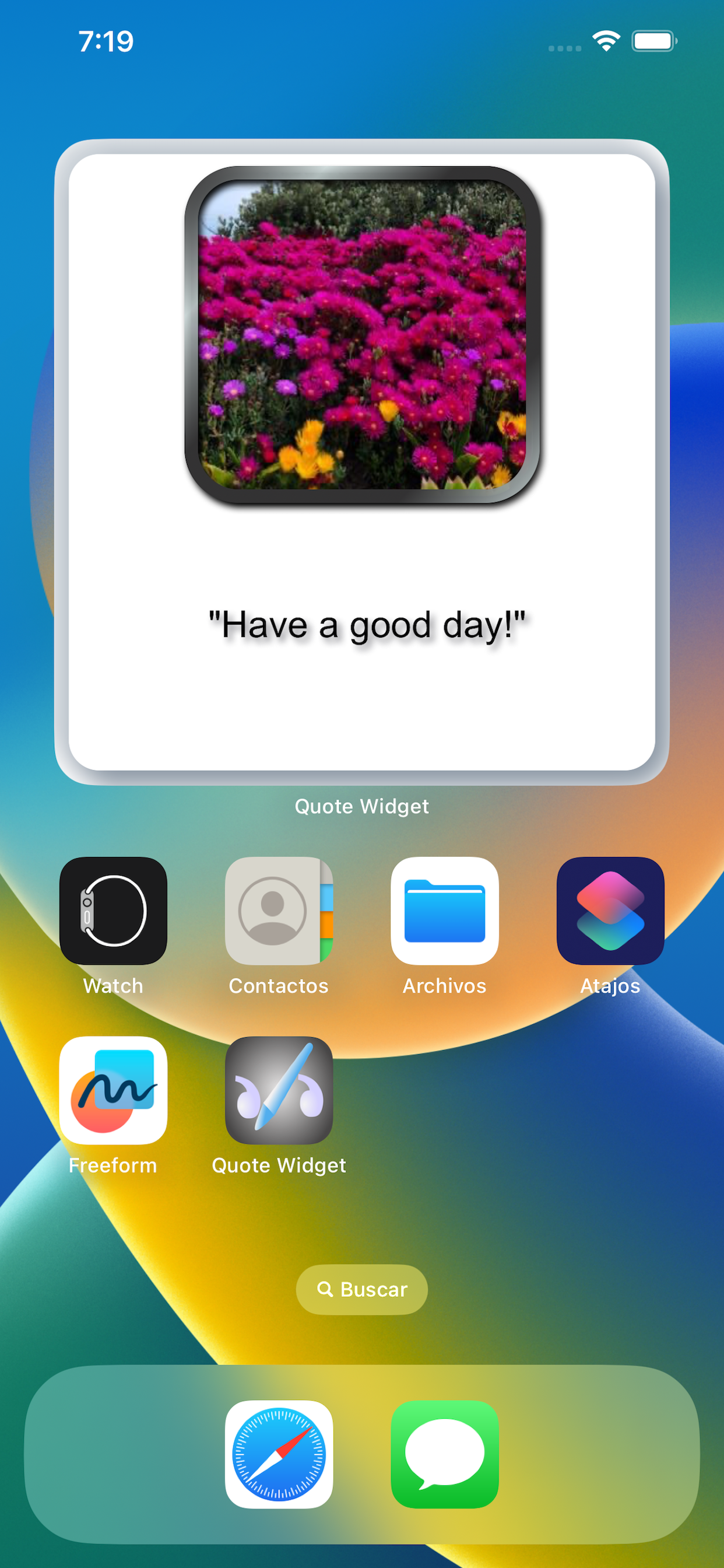 Custom Quote Widget