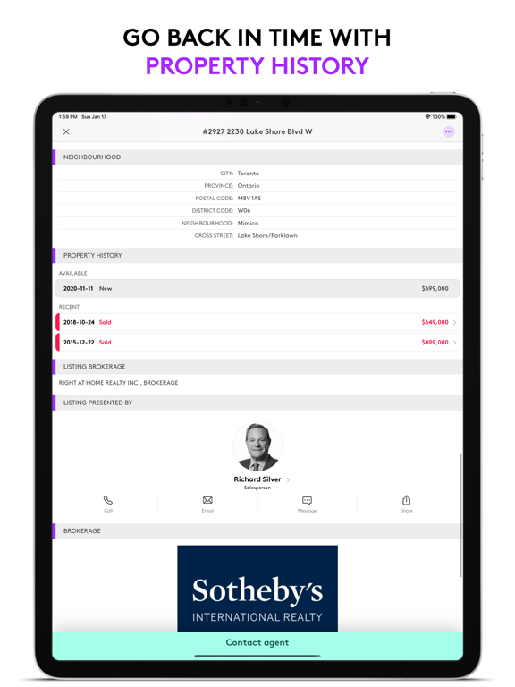 Listed Real Estate iPad screenshot 8 - Lifestyle app