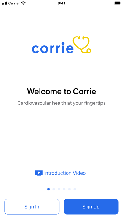 Corrie Health Screenshot