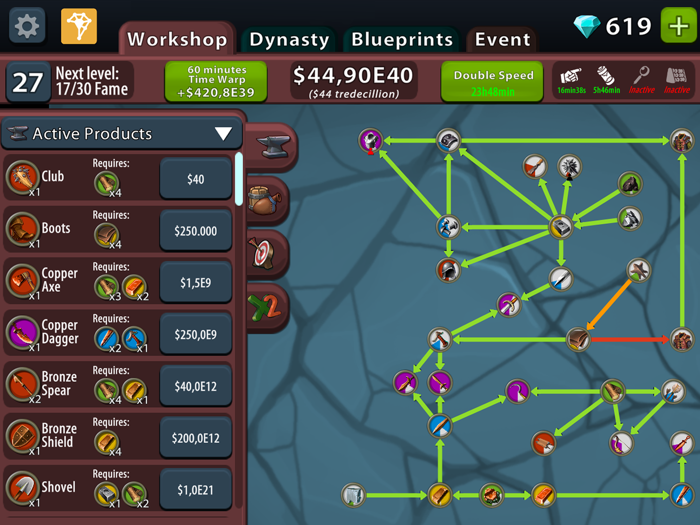 Crafting Idle Clicker