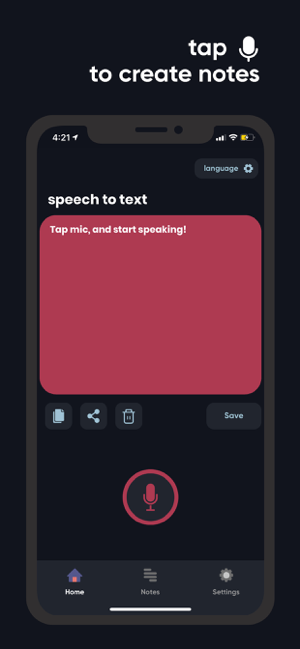 ‎Transcribe: Accurate Dictation Screenshot