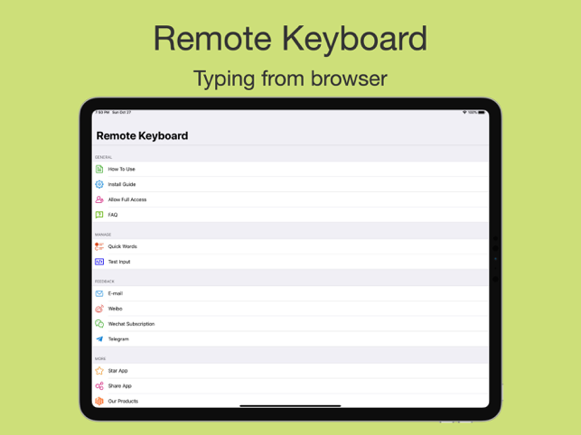 ‎Remote Keyboard Screenshot