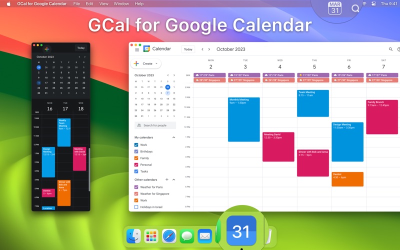 gcal for google calendar iphone screenshot 1