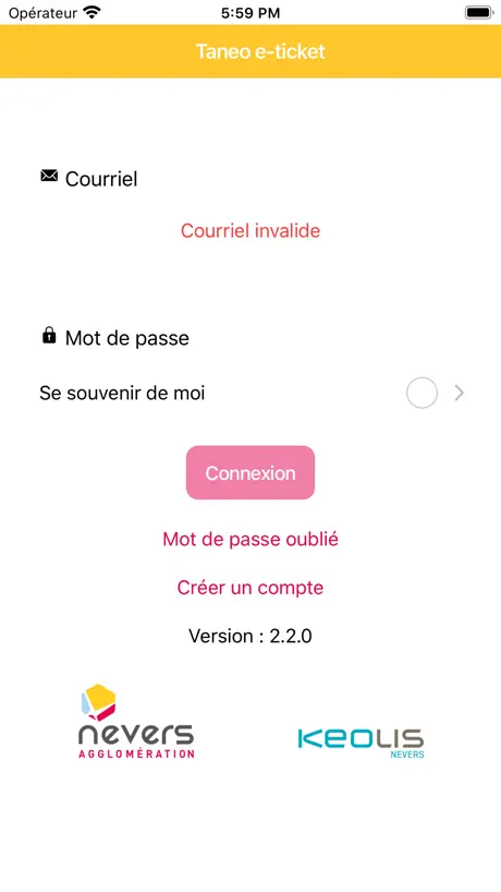 Taneo e-ticket