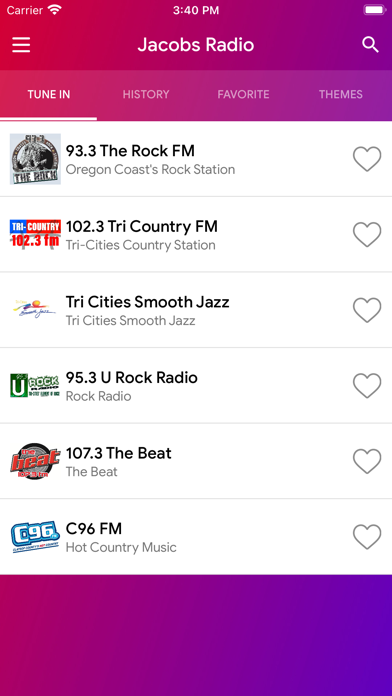 Jacobs Radio Screenshot