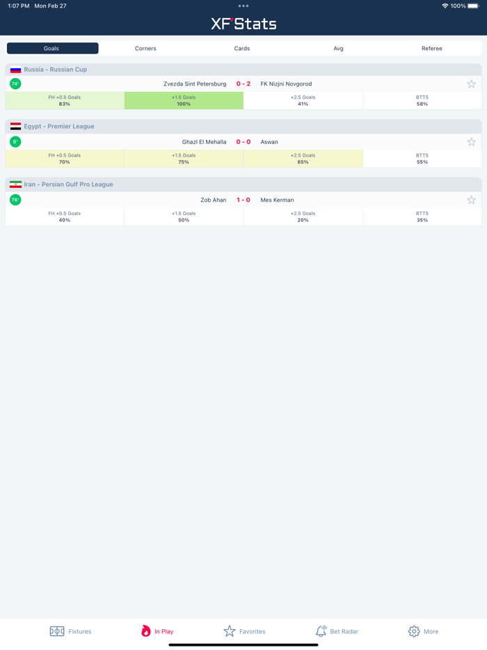 XFStats Extreme Football Stats