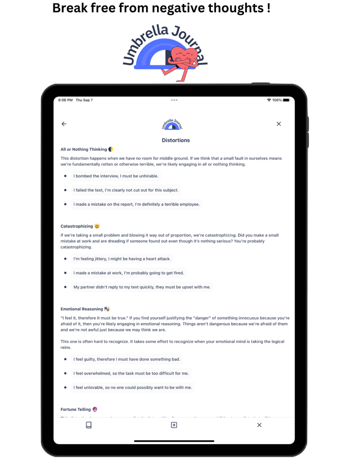 Umbrella Journal  Smart CBT