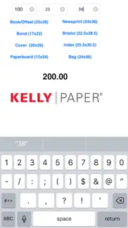 kelly paper basis to m-weight iphone screenshot 1