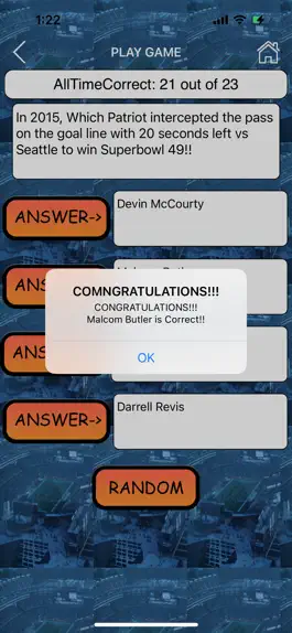 Game screenshot Trivia for NE Patriots Fans hack