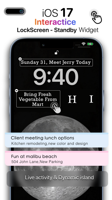 Sticky Widgets Note 17 standby Screenshot