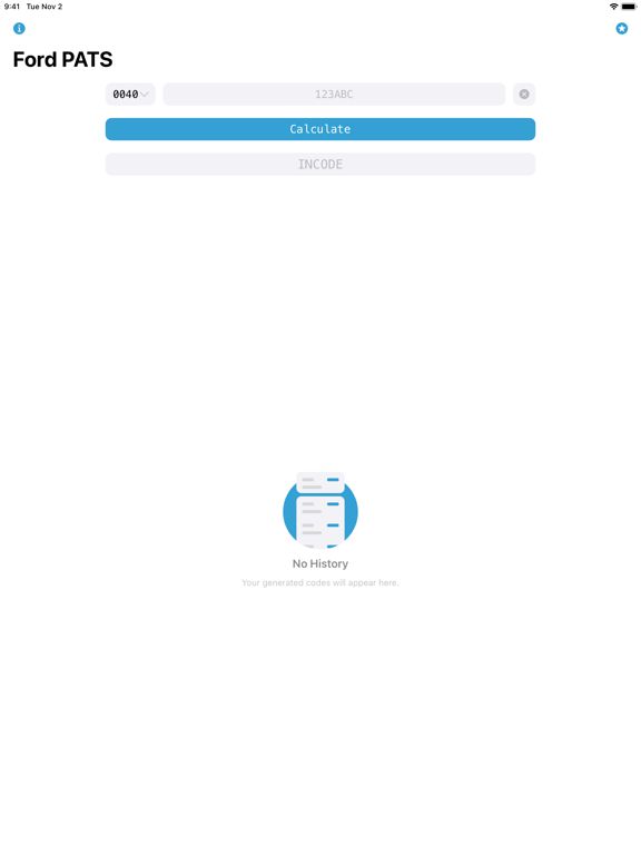 Screenshot #4 pour Ford PATS Incode Calculator
