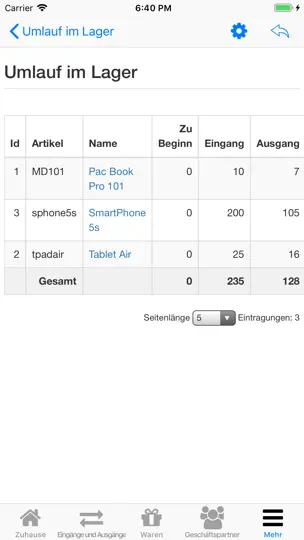 Screenshot von Der Nano-Lager auf dem iPhone 9