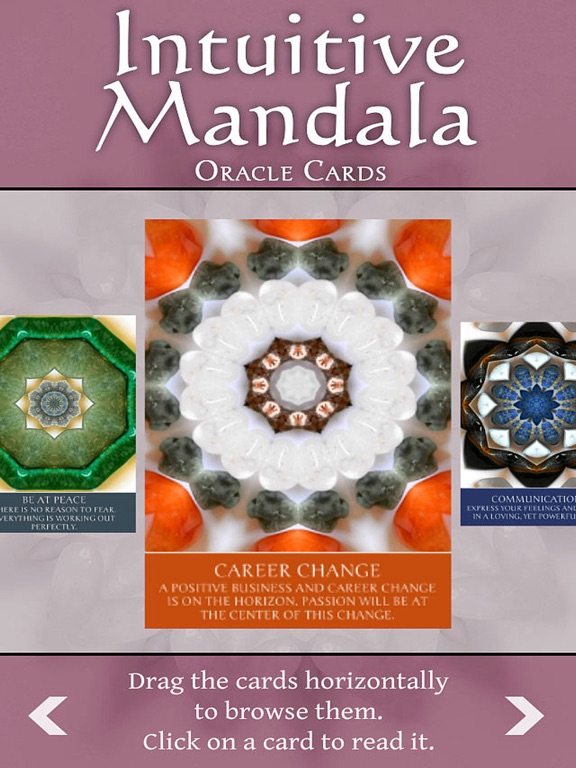 Intuitive Mandala Oracle Cards iPad screenshot 4 - Lifestyle app