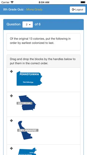 Exam Login screenshot 2
