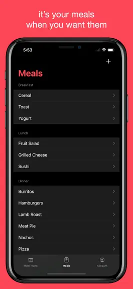 Game screenshot My Meal Plan hack