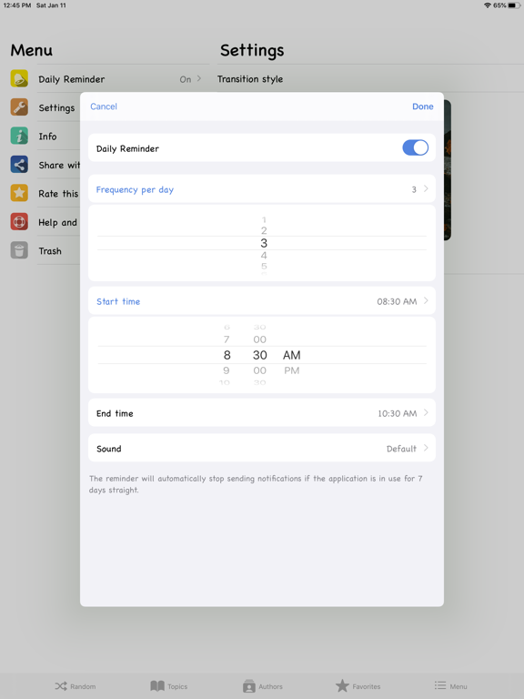 Motivational Quotes + iPad screenshot 6 - Lifestyle app
