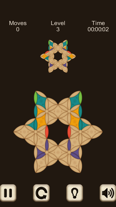 Hard Wood Puzzle. Triangle Screenshot