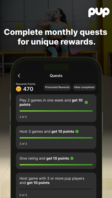 PUP Sports Screenshot