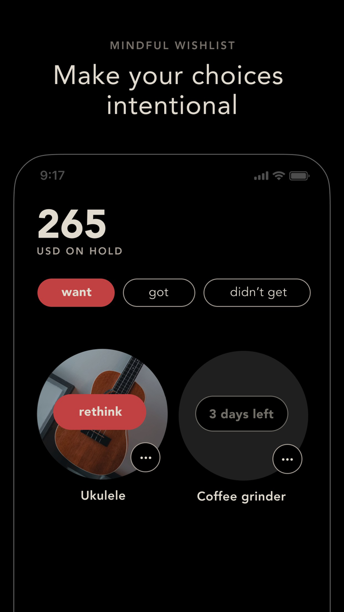 bless. minimal shopping habits