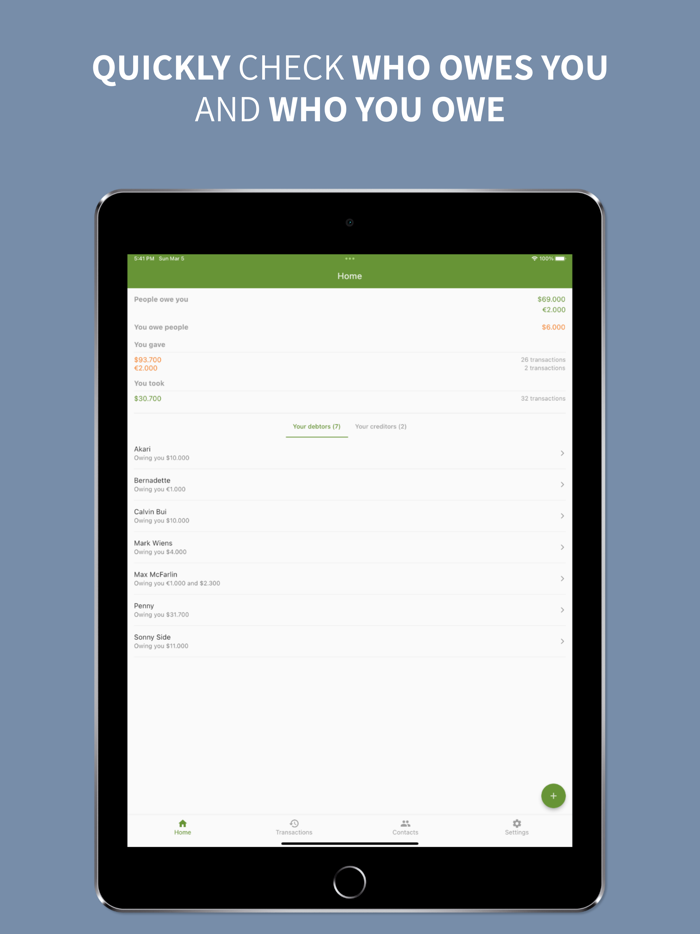 Sono Debt tracker and manager