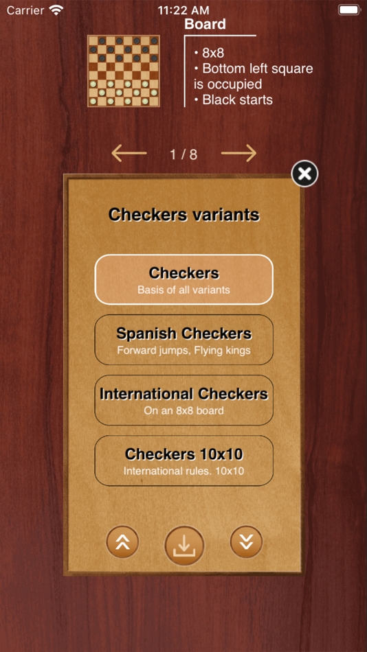 #3. Checkers game (macOS) By: Itchigoo